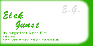 elek gunst business card